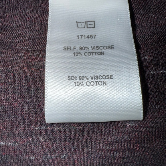 Anthropologie Plum Short Sleeve Ruffle Tee - Picture 9 of 10